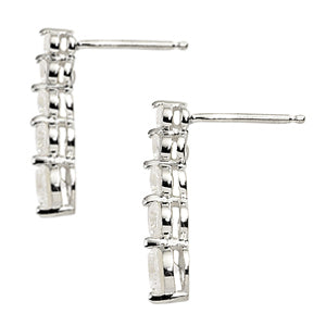 Platinum 1 ct tw Fashion Diamond Earring