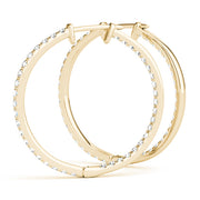 18K Yellow Gold 1/3 ct tw Fashion Diamond Earring