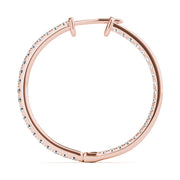 18K Rose Gold 1/3 ct tw Fashion Diamond Earring