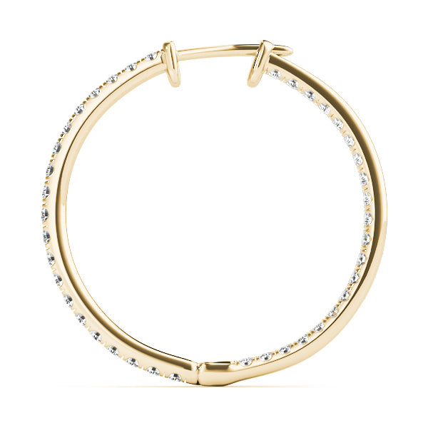 14K Yellow Gold 1/3 ct tw Fashion Diamond Earring