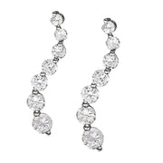 Platinum 1 ct tw Fashion Diamond Earring