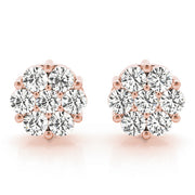 14K Rose Gold 1/2 ct tw Fashion Diamond Earring