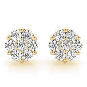 14K Yellow Gold 1/2 ct tw Fashion Diamond Earring