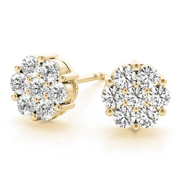 14K Yellow Gold 1/2 ct tw Fashion Diamond Earring