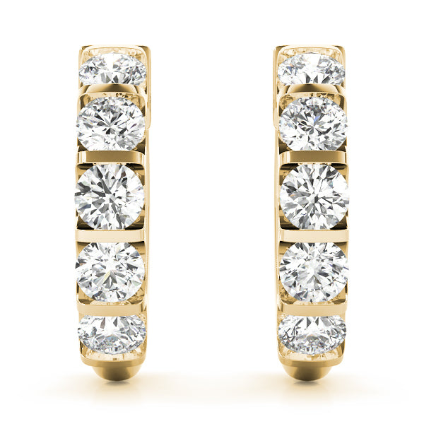 14K Yellow Gold 1 ct tw Fashion Diamond Earring