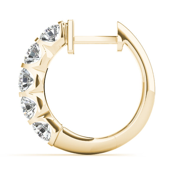 18K Yellow Gold 1 ct tw Fashion Diamond Earring