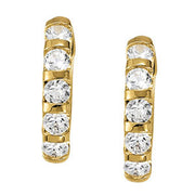 14K White Gold 1 ct tw Fashion Diamond Earring