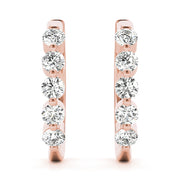 18K Rose Gold 1/2 ct tw Fashion Diamond Earring