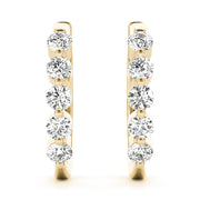 18K Yellow Gold 1/2 ct tw Fashion Diamond Earring