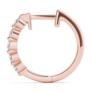18K Rose Gold 1/2 ct tw Fashion Diamond Earring