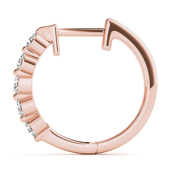 18K Rose Gold 1/2 ct tw Fashion Diamond Earring