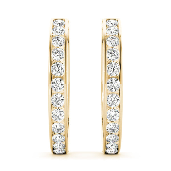 18K Yellow Gold 1/2 ct tw Fashion Diamond Earring