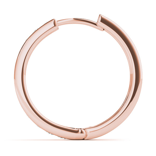 18K Rose Gold 1/2 ct tw Fashion Diamond Earring