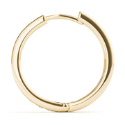 14K Yellow Gold Diamond Fashion Hoop Earrings
