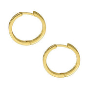 Round Diamond Hoop Earrings