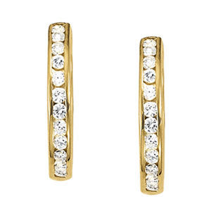 Platinum 1/2 ct tw Fashion Diamond Earring