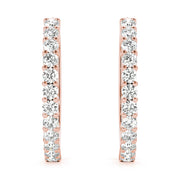 14K Rose Gold 1/2 ct tw Fashion Diamond Earring