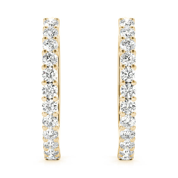 14K Yellow Gold 1/2 ct tw Fashion Diamond Earring