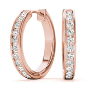 14K Rose Gold 1/2 ct tw Fashion Diamond Earring