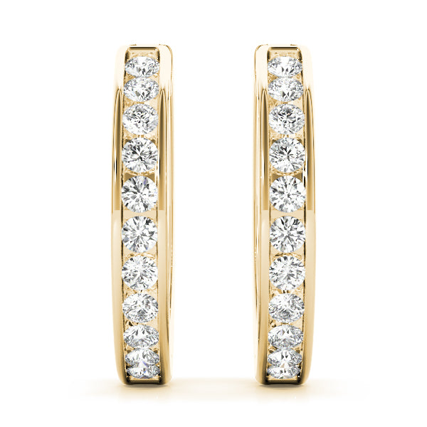 14K Yellow Gold 1/2 ct tw Fashion Diamond Earring