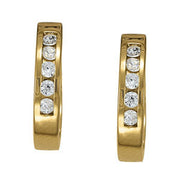 14K White Gold 1/2 ct tw Fashion Diamond Earring