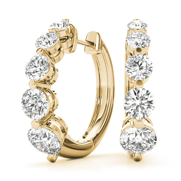 14K Yellow Gold 1 ct tw Fashion Diamond Earring