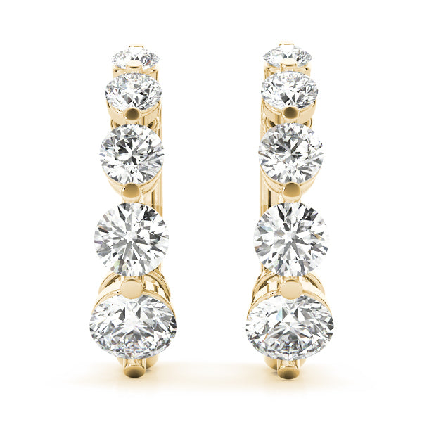 14K Yellow Gold 1 ct tw Fashion Diamond Earring