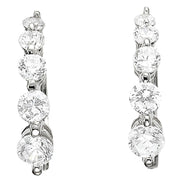 Platinum 1 ct tw Fashion Diamond Earring