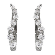 Platinum 1/4 ct tw Fashion Diamond Earring