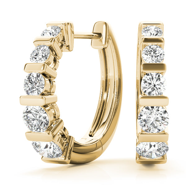 14K Yellow Gold 1/2 ct tw Fashion Diamond Earring