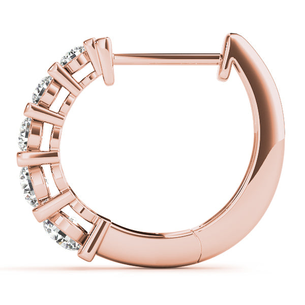 14K Rose Gold 1/2 ct tw Fashion Diamond Earring