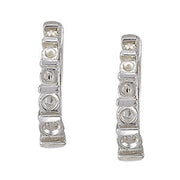 18K White Gold 1/2 ct tw Fashion Diamond Earring