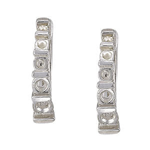 18K White Gold 1/2 ct tw Fashion Diamond Earring