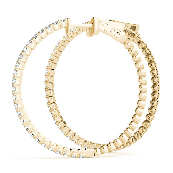 14K Yellow Gold 5/8 ct tw Fashion Diamond Earring