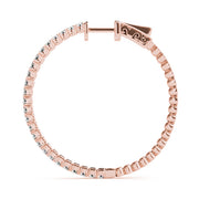 14K Rose Gold 5/8 ct tw Fashion Diamond Earring