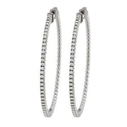 14K White Gold 5/8 ct tw Fashion Diamond Earring