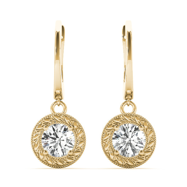 14K Yellow Gold 1/2 ct tw All Studs & Stud Mounts Diamond Earring