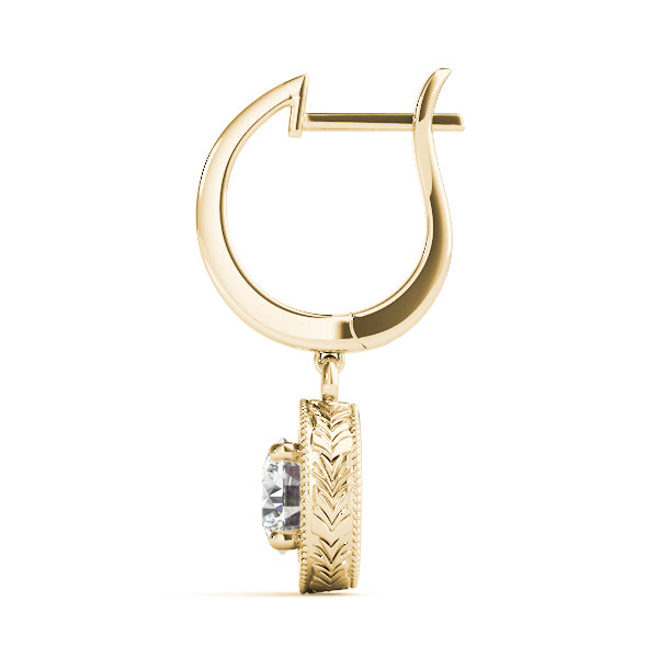 14K Yellow Gold 1/2 ct tw All Studs & Stud Mounts Diamond Earring