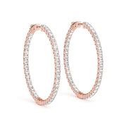 18K Rose Gold 1/3 ct tw Fashion Diamond Earring