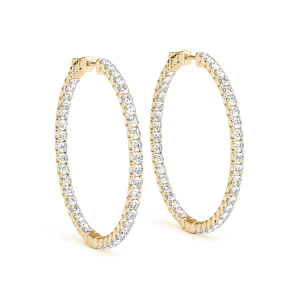 18K Yellow Gold 1/3 ct tw Fashion Diamond Earring