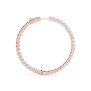 14K Rose Gold 1/3 ct tw Fashion Diamond Earring