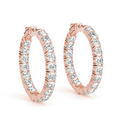 18K Rose Gold 1 7/8 ct tw Fashion Diamond Earring