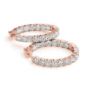 18K Rose Gold 1 7/8 ct tw Fashion Diamond Earring