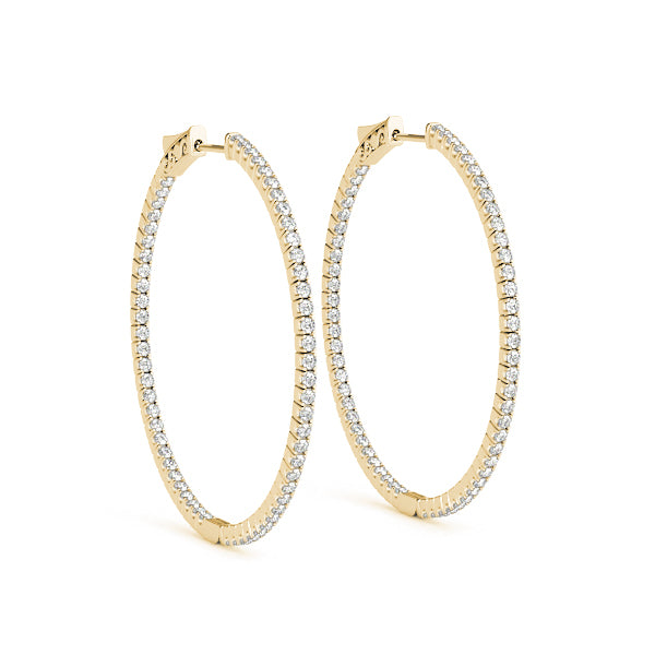 14K Yellow Gold 1/5 ct tw Fashion Diamond Earring