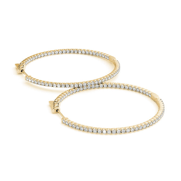 14K Yellow Gold 1/5 ct tw Fashion Diamond Earring