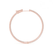 18K Rose Gold 1/5 ct tw Fashion Diamond Earring