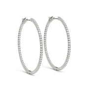 18K White Gold 1/5 ct tw Fashion Diamond Earring