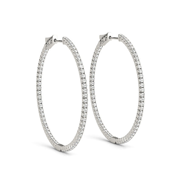 18K White Gold 1/5 ct tw Fashion Diamond Earring