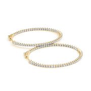 18K Yellow Gold 3/4 ct tw Fashion Diamond Earring