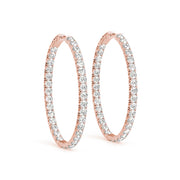 14K Rose Gold 1 ct tw Fashion Diamond Earring
